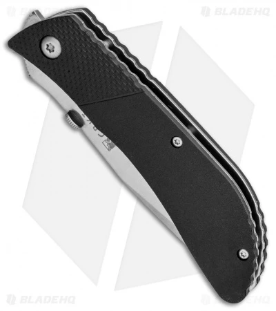 CRKT B.U.L.L. Front Flipper Liner Lock Knife Black Zytel (3" Satin) 6562 4 CRKT B.U.L.L. Front Flipper Liner Lock Knife Black Zytel (3" Satin) 6562 - Image 2