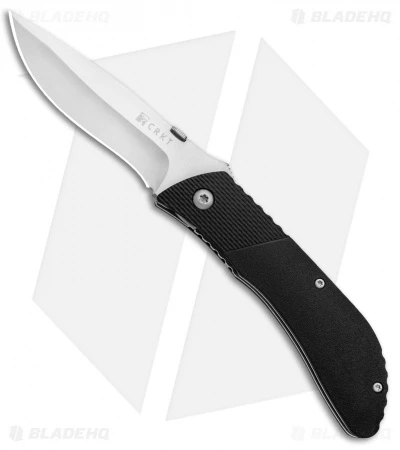CRKT B.U.L.L. Front Flipper Liner Lock Knife Black Zytel (3" Satin) 6562 3 CRKT B.U.L.L. Front Flipper Liner Lock Knife Black Zytel (3" Satin) 6562