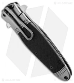 CRKT Bombastic Frame Lock Knife Black GFN (3.3" Satin) K340KXP -Crkt CRKT Bombastic Black GFN K340KXP BHQ 51846 jr side 2