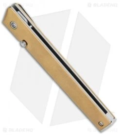 CRKT CEO Liner Lock Blade HQ Exclusive Knife Brass (3.1" Stonewash D2) 7 CRKT CEO Liner Lock Blade HQ Exclusive Knife Brass (3.1" Stonewash D2) -Crkt CRKT Brass CEO LL SW BHQ 113999 jr spine