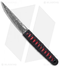 CRKT Burnley Obake Fixed Blade Knife Red (3.64" Gray TiNi) 2367R