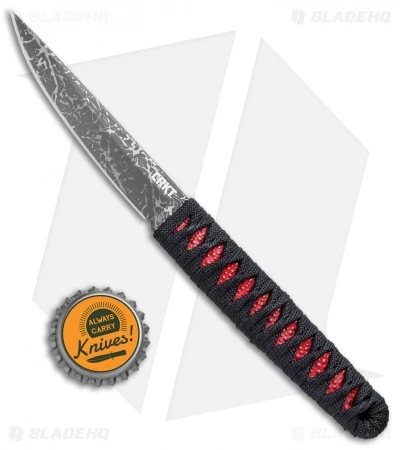 CRKT Burnley Obake Fixed Blade Knife Red (3.64" Gray TiNi) 2367R 6 CRKT Burnley Obake Fixed Blade Knife Red (3.64" Gray TiNi) 2367R - Image 4
