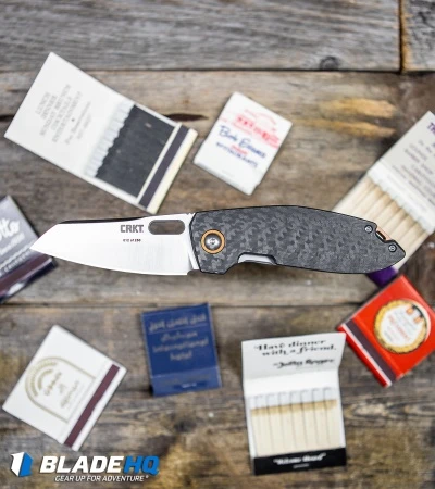 CRKT Burnley Sketch Frame Lock Knife Carbon Fiber (2.75" Satin D2) Exclusive 7 CRKT Burnley Sketch Frame Lock Knife Carbon Fiber (2.75" Satin D2) Exclusive - Image 5