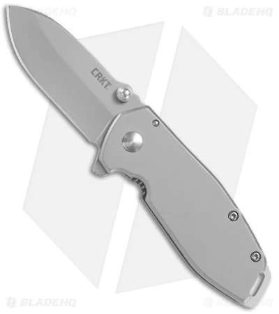 CRKT Burnley Squid Flipper Assisted Opening Knife Silver (2.4" Bead Blast) 3 CRKT Burnley Squid Flipper Assisted Opening Knife Silver (2.4" Bead Blast)