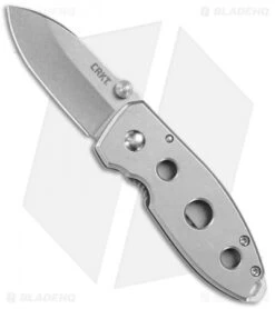 CRKT Burnley Squid Holey Frame Lock Knife (2.25" Stonewash) 2491