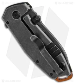 CRKT Burnley Squid Flipper Assisted Opening Knife Green Micarta (2.4" Smokewash) -Crkt CRKT Burnley Squid Flipper Assisted Opening Knife Green Micarta 2in Smokewash BHQ 121281 td side