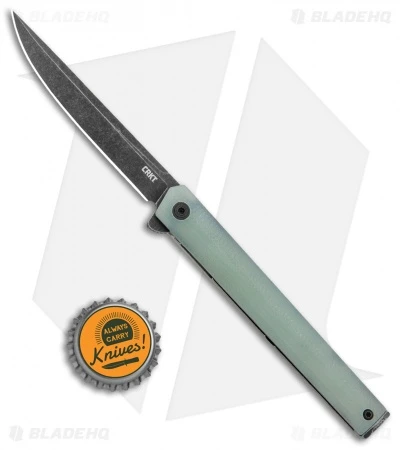 CRKT CEO Exclusive Flipper Liner Lock Knife Natural G-10 (3.25" Smokewash) 6 CRKT CEO Exclusive Flipper Liner Lock Knife Natural G-10 (3.25" Smokewash) - Image 4