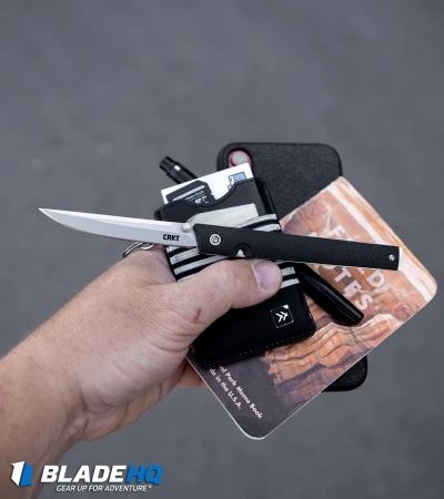 CRKT CEO Bamboo Liner Lock Knife GRN (3.1" Black Stonewash) 7096YGK 8 CRKT CEO Bamboo Liner Lock Knife GRN (3.1" Black Stonewash) 7096YGK - Image 6
