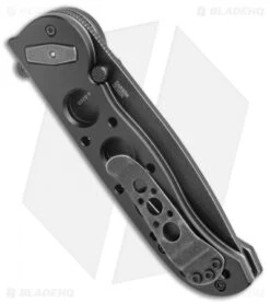 CRKT Carson M16-02DB Tanto Dead Bolt Lock Flipper Knife (3.1" Black SW) -Crkt CRKT Carson M16 02DB Tanto Dead Lock Black Flipper Black SW BHQ 138923 jr side