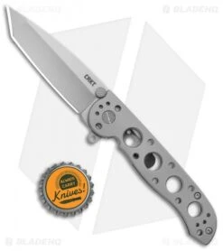 CRKT M16-02SS Stainless Steel Frame Lock Knife Tanto (3" Bead Blast) -Crkt CRKT Carson M16 02SS SS BB FL Satin BHQ 138965 jr bottlecap