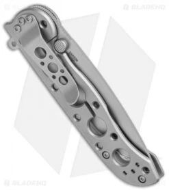 CRKT M16-02SS Stainless Steel Frame Lock Knife Tanto (3" Bead Blast) -Crkt CRKT Carson M16 02SS SS BB FL Satin BHQ 138965 jr side