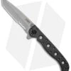 CRKT Carson M16-10Z Tanto Flipper Knife (3" Bead Blast Serr) -Crkt CRKT Carson M16 10Z Tanto BB Serr M16 10Z BHQ 2709 jr
