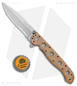 CRKT Carson M16-13ZM Desert Spear Point Flipper Knife (3.5" Bead Blast Serr) -Crkt CRKT Carson M16 13ZM Desert SP BB Serr BHQ 8981 jr bottlecap
