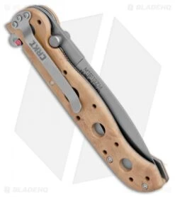 CRKT Carson M16-13ZM Desert Spear Point Flipper Knife (3.5" Bead Blast Serr) -Crkt CRKT Carson M16 13ZM Desert SP BB Serr BHQ 8981 jr side