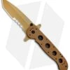 CRKT Carson M16-14DSFG Tanto Flipper Knife Desert Tan G-10 (3.875" Serr) -Crkt CRKT Carson M16 14DSFG Tanto Desert Tan Serr BHQ 4980 jr