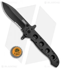 CRKT Carson M21-14SF Special Forces Flipper Knife Aluminum (3.875" Black Serr) 9 CRKT Carson M21-14SF Special Forces Flipper Knife Aluminum (3.875" Black Serr) -Crkt CRKT Carson M21 12SF Special Forces Aluminum Black Serr BHQ 6703 jr bottlecap