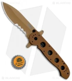 CRKT Carson M21-14DSFG Special Forces Flipper Knife Tan G-10 (3.875" Serr) 9 CRKT Carson M21-14DSFG Special Forces Flipper Knife Tan G-10 (3.875" Serr) -Crkt CRKT Carson M21 14DSFG Special Forces Flipper Tan G 10 Serr BHQ 4983 jr 1 bottlecap