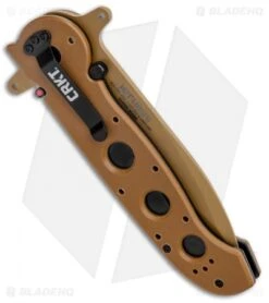 CRKT Carson M21-14DSFG Special Forces Flipper Knife Tan G-10 (3.875" Serr) 8 CRKT Carson M21-14DSFG Special Forces Flipper Knife Tan G-10 (3.875" Serr) -Crkt CRKT Carson M21 14DSFG Special Forces Flipper Tan G 10 Serr BHQ 4983 jr 1 side