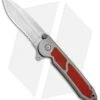 CRKT Carson M18-12R Liner Lock Folding Knife Red G-10 (3.2" Satin) -Crkt CRKT Carson Red G 10 Serr M18 12R BHQ 68534 jr 2