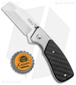 CRKT Compact Razel Liner Lock Knife Carbon Fiber (2.13" Satin) -Crkt CRKT Compact Razel CF CR4020CF BHQ 93124 jr bottlecap