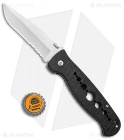CRKT Crawford Falcon Liner Lock Knife Black Zytel (3.875" Satin Serr) 6243 9 CRKT Crawford Falcon Liner Lock Knife Black Zytel (3.875" Satin Serr) 6243 -Crkt CRKT Crawford Falcon LL Black Zytel Satin Serr 6243 BHQ 75700 jr bottlecap