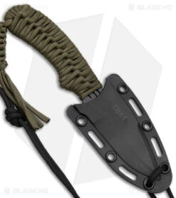 CRKT Crawford Thunder Strike Neck Knife Green Paracord (2.8" Black) 2032 9 CRKT Crawford Thunder Strike Neck Knife Green Paracord (2.8" Black) 2032 -Crkt CRKT Crawford Thunder Strike Neck Green Paracord Black BHQ 27278 jr sheath