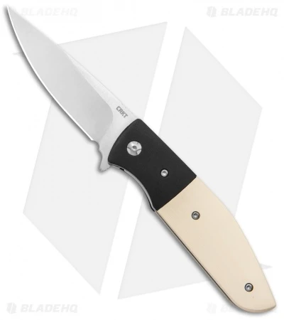 CRKT Curfew Spring Assisted Knife White Fiber/Black Aluminum (3.1" Satin) 3 CRKT Curfew Spring Assisted Knife White Fiber/Black Aluminum (3.1" Satin)