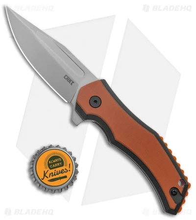 CRKT Fawkes Spring Assisted Knife Brown/Orange G-10 (2.75" Bead Blast) 6 CRKT Fawkes Spring Assisted Knife Brown/Orange G-10 (2.75" Bead Blast) - Image 4