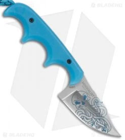 CRKT Folts Minimalist Bowie Cthulhu Neck Knife Blue GRN (2" Satin) 2387O 6 CRKT Folts Minimalist Bowie Cthulhu Neck Knife Blue GRN (2" Satin) 2387O -Crkt CRKT Folts Minimalist Bowie Cthulhu Neck Knife Blue G 10 Satin BHQ 119325 jr back
