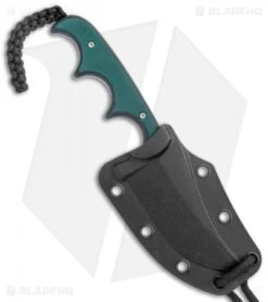 CRKT Folts Minimalist Persian Neck Knife Green G-10 (2.1" Bead Blast) 2379 -Crkt CRKT Folts Minimalist Persian Neck Green G 10 BB 2379 BHQ 126213 jr sheath