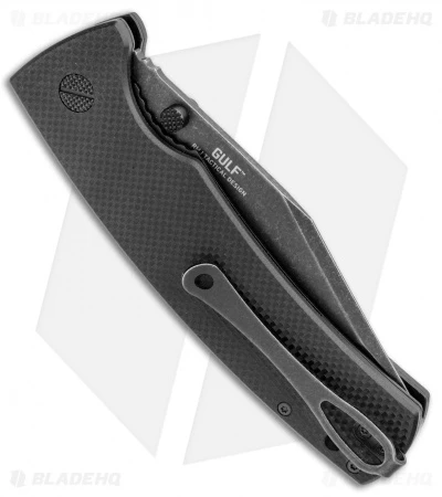 CRKT Ryan Johnson The Gulf Lock Knife Black G10 (4" Black Stonewash) 5 CRKT Ryan Johnson The Gulf Lock Knife Black G10 (4" Black Stonewash) - Image 3