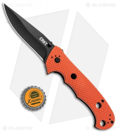 CRKT Hammond Cruiser LAWKS Liner Lock Knife Orange (3.75" Black) 7904ORB 6 CRKT Hammond Cruiser LAWKS Liner Lock Knife Orange (3.75" Black) 7904ORB - Image 4