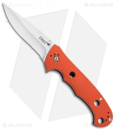 CRKT Hammond Cruiser LAWKS Liner Lock Knife Orange (3.75" Satin Serr) 7914OR 3 CRKT Hammond Cruiser LAWKS Liner Lock Knife Orange (3.75" Satin Serr) 7914OR