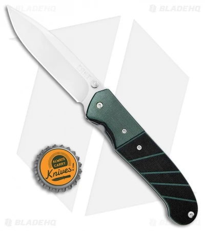 CRKT Ignitor Spring Assisted Knife Black & Green G10 (3.38" Satin) 6850 6 CRKT Ignitor Spring Assisted Knife Black & Green G10 (3.38" Satin) 6850 - Image 4