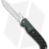 CRKT Ignitor Spring Assisted Knife Black & Green G-10 (3.38" Satin Serr) 6855 -Crkt CRKT Ignitor SA Black and Green G 10 Satin Serr BHQ 4147 jr