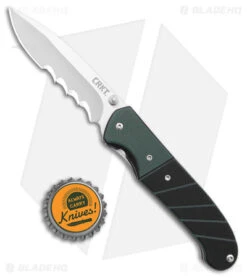 CRKT Ignitor Spring Assisted Knife Black & Green G-10 (3.38" Satin Serr) 6855 9 CRKT Ignitor Spring Assisted Knife Black & Green G-10 (3.38" Satin Serr) 6855 -Crkt CRKT Ignitor SA Black and Green G 10 Satin Serr BHQ 4147 jr bottlecap