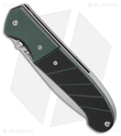 CRKT Ignitor Spring Assisted Knife Black & Green G-10 (3.38" Satin Serr) 6855 4 CRKT Ignitor Spring Assisted Knife Black & Green G-10 (3.38" Satin Serr) 6855 - Image 2