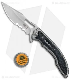 CRKT Ikoma Fossil Frame Lock Knife Black G-10 (3.96" Satin) 5473 9 CRKT Ikoma Fossil Frame Lock Knife Black G-10 (3.96" Satin) 5473 -Crkt CRKT Ikoma Fossil Black G 10 Serr 5473 BHQ 51855 jr bottlecap 2