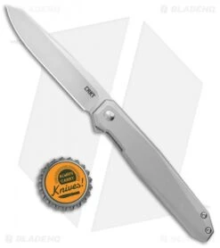 CRKT Ken Onion Facet Frame Lock Spring Assisted Flipper Knife (3.4" Satin) -Crkt CRKT Ken Onion Facet FL Reverse Tanto Flipper Satin BHQ 138947 jr bottlecap