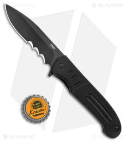 CRKT Ken Steigerwalt Ignitor Spring Assisted Knife Black G10 (3.48") 9 CRKT Ken Steigerwalt Ignitor Spring Assisted Knife Black G10 (3.48") -Crkt CRKT Ken Steigerwalt Ignitor SA Black G 10 Black Serr BHQ 178670 jr bottlecap
