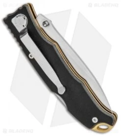 CRKT Lake Laredo Lockback Knife Black G-10 (3.25" Satin Serr) 7266 -Crkt CRKT Lake Laredo LB Black G 10 Satin Serr 7266 BHQ 85978 jr side
