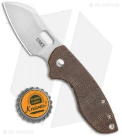 CRKT Pilar Frame Lock Knife Brown Linen Micarta BHQ Exclusive (2.4" Stonewash) 9 CRKT Pilar Frame Lock Knife Brown Linen Micarta BHQ Exclusive (2.4" Stonewash) -Crkt CRKT Pilar FL Linen Micarta SW BHQ 113630 jr bottlecap