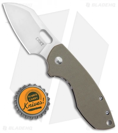 CRKT Pilar Frame Lock Knife Tan G-10 (2.4" Satin D2) 6 CRKT Pilar Frame Lock Knife Tan G-10 (2.4" Satin D2) - Image 4