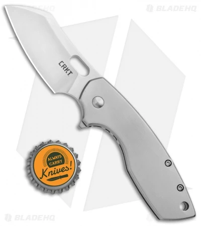 CRKT Pilar Large Frame Lock Flipper Knife Stainless Steel (2.62" Satin) 5315 6 CRKT Pilar Large Frame Lock Flipper Knife Stainless Steel (2.62" Satin) 5315 - Image 4