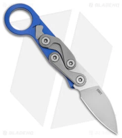 CRKT Provoke EDC Kinematic Morphing Karambit Blue Aluminum (2.56" SW) -Crkt CRKT Provoke EDC Kinematic Morphing Karambit Blue Aluminum SW BHQ 178651 jr left