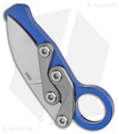 CRKT Provoke EDC Kinematic Morphing Karambit Blue Aluminum (2.56" SW) -Crkt CRKT Provoke EDC Kinematic Morphing Karambit Blue Aluminum SW BHQ 178651 jr side