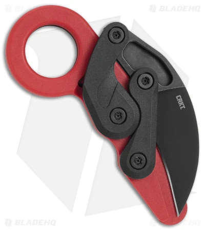 CRKT Provoke Kinematic Morphing Karambit Knife Red (2.47" Black Stonewash) 4 CRKT Provoke Kinematic Morphing Karambit Knife Red (2.47" Black Stonewash) - Image 2