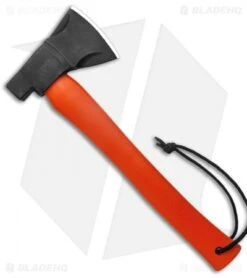 CRKT Johnson Chogan Hatchet 13.25" Axe - Orange GRN -Crkt CRKT RMJ Tactical Chogan Splitting Hatchet Orange Black BHQ 138975 jr side