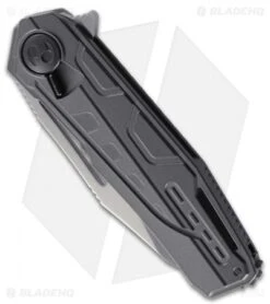 CRKT Dew Hara Raikiri Field Strip Knife Black Al (3.75" Satin) 5040 -Crkt CRKT Raikiri jr spine