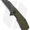 CRKT Graham Razelcliffe Frame Lock Knife OD Green G-10 (2.4" Black Stonewash) -Crkt CRKT Razecliffe OD G10 Black Blade BHQ 140696 td